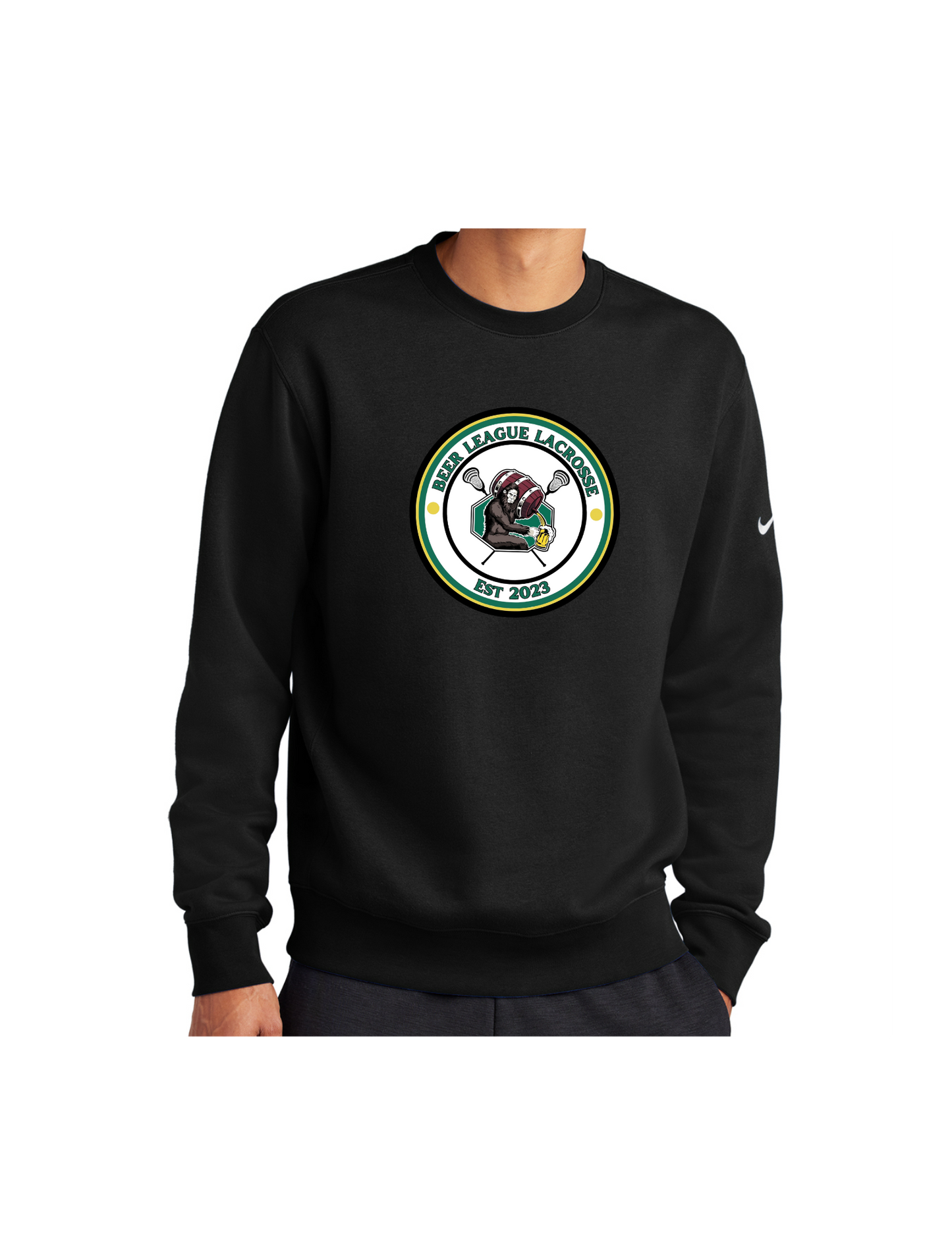 BeerLeague Lacrosse Nike Club Fleece Crew Neck