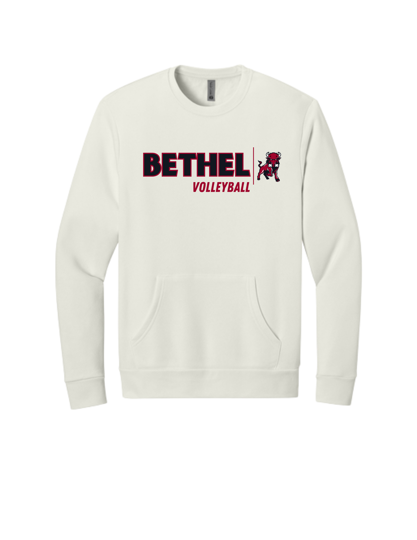 Bethel Volleyball Next Level Pocket Sweatshirt