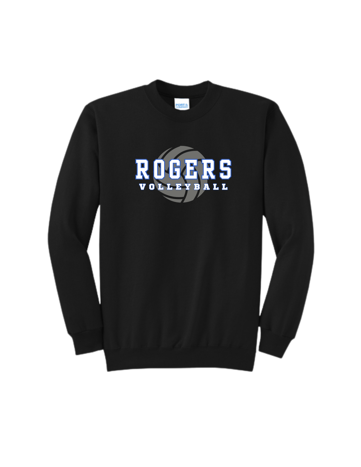 Rogers Volleyball P&C Core Fleece Crewneck Sweatshirt Ball Logo
