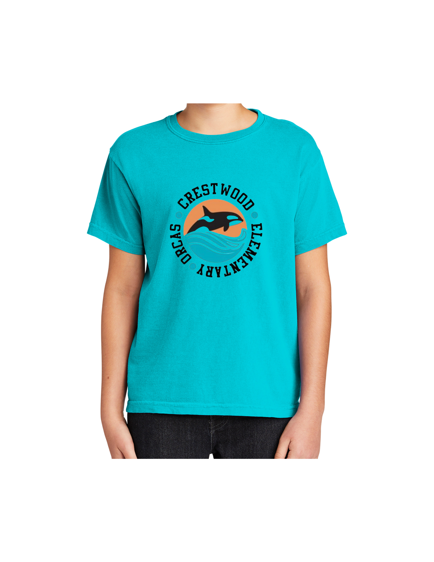 Crestwood Elementary Comfort Colors Youth Spun Tee