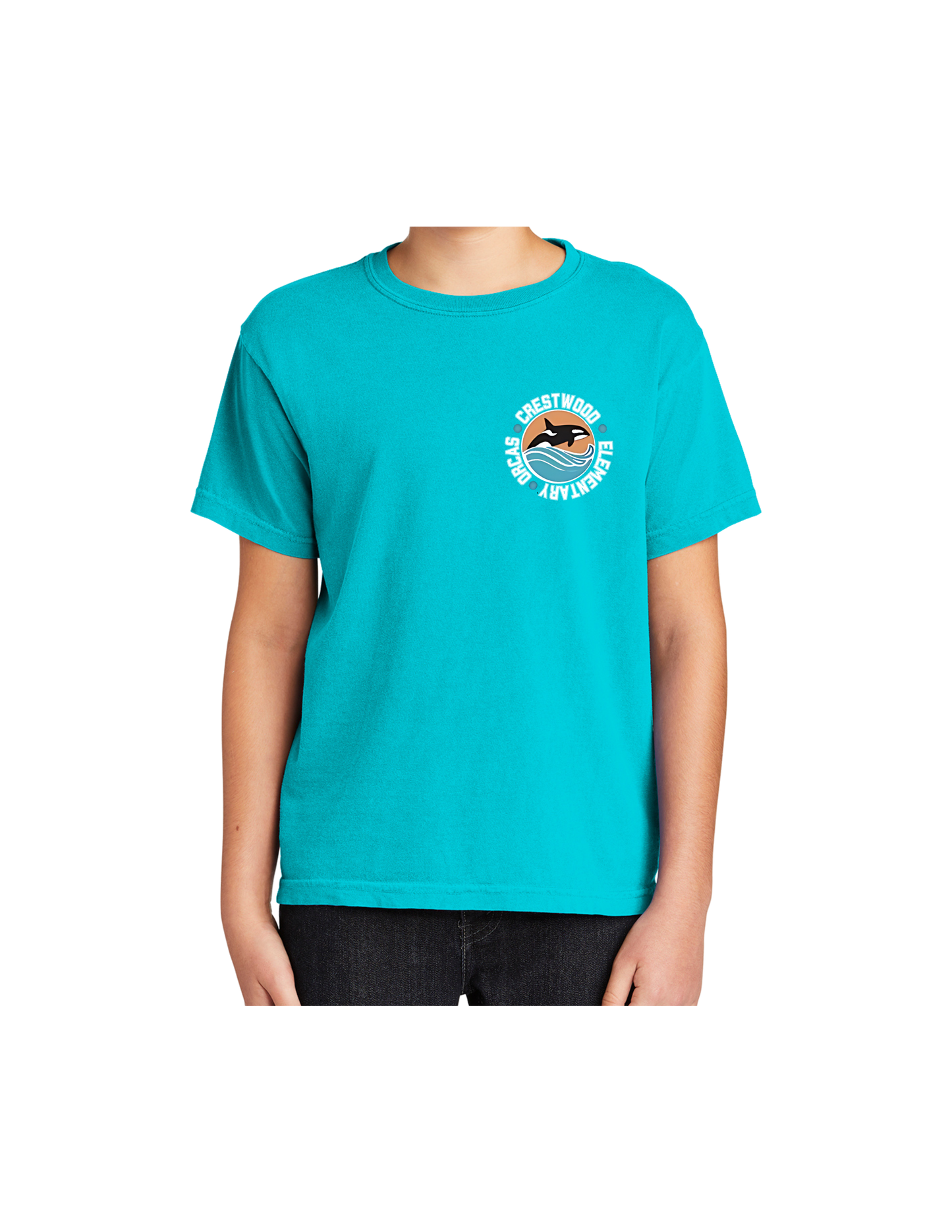 Crestwood Elementary Comfort Colors Youth Spun Tee