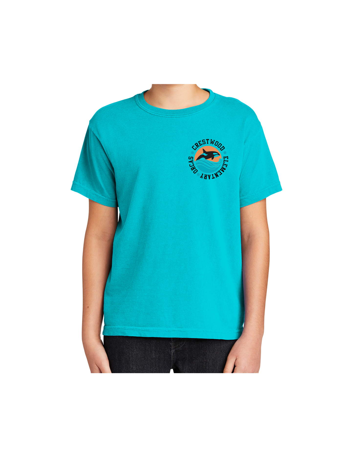 Crestwood Elementary Comfort Colors Youth Spun Tee