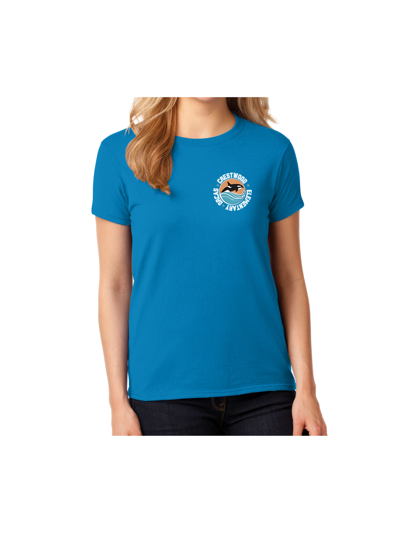 Crestwood Elementary Gildan Women's 100% Cotton T-Shirt