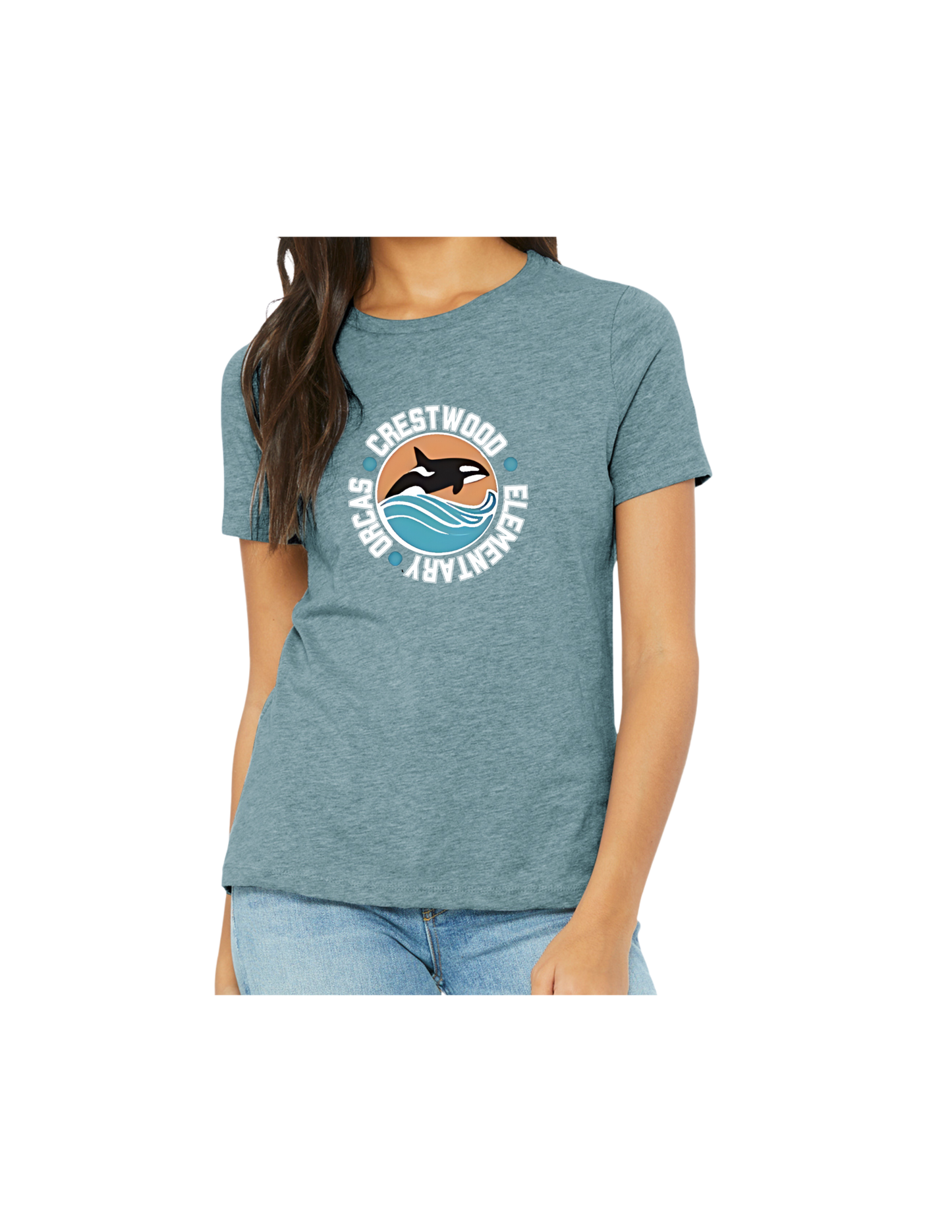 Crestwood Elementary Bella + Canvas Women's Relaxed CVC Tee