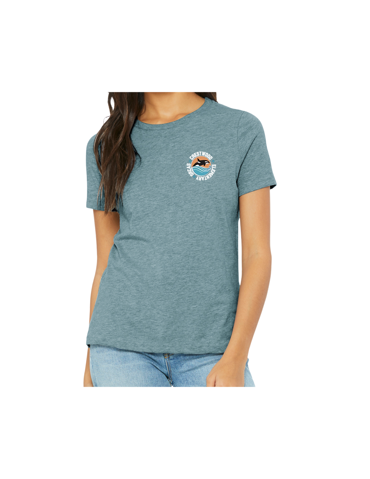 Crestwood Elementary Bella + Canvas Women's Relaxed CVC Tee