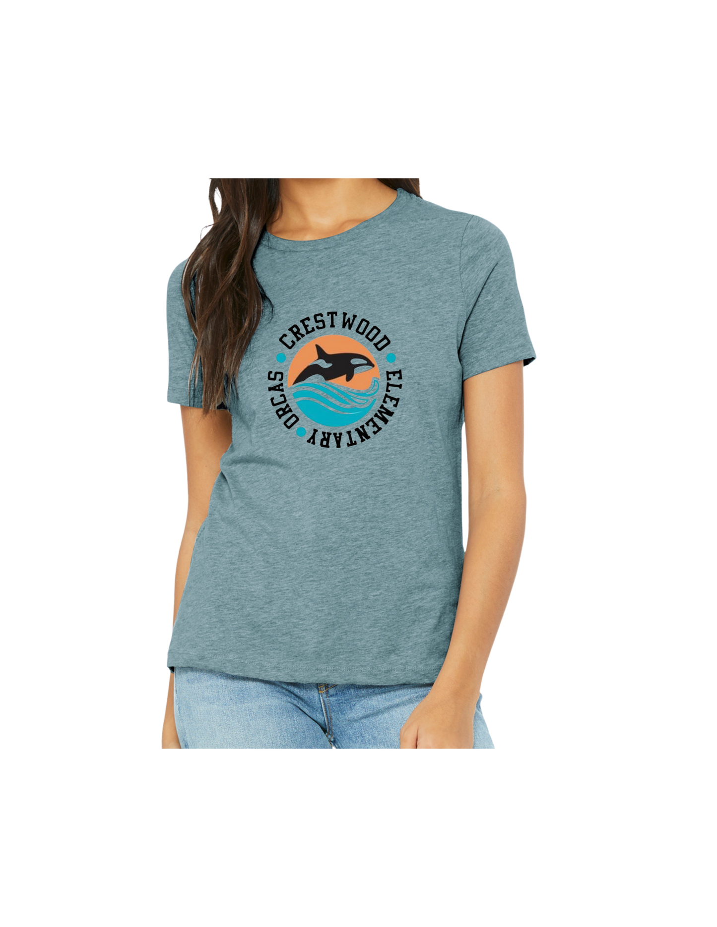 Crestwood Elementary Bella + Canvas Women's Relaxed CVC Tee
