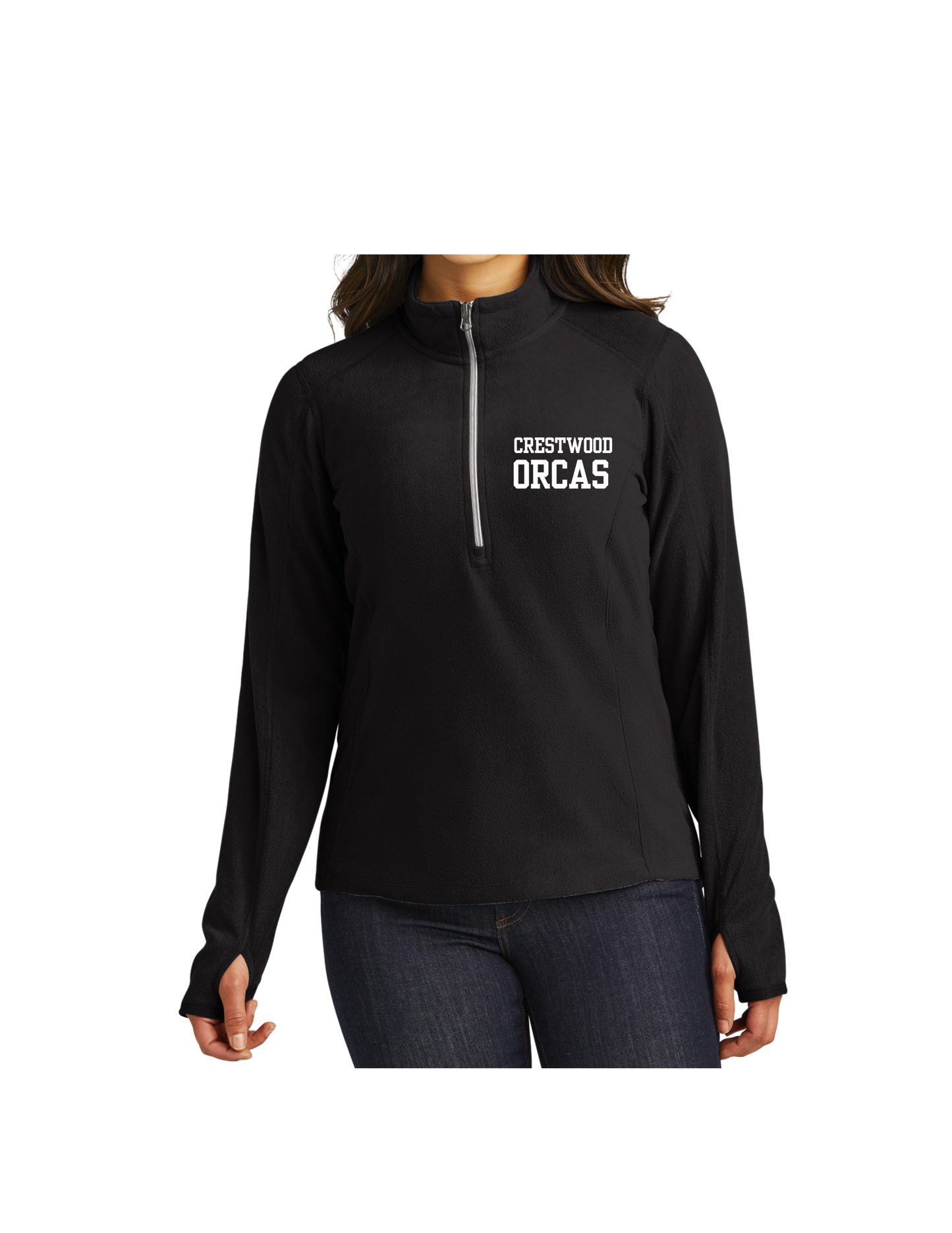 Crestwood Elementary Women's Microfleece 1/2 Zip