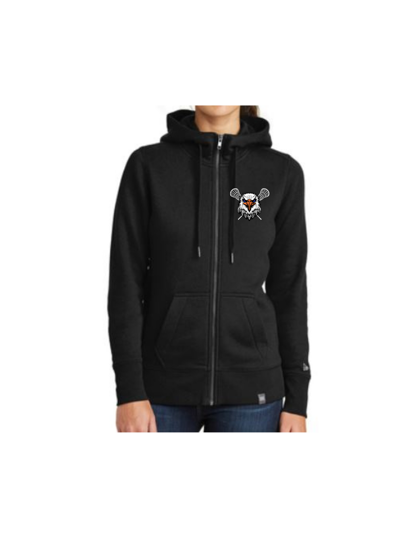 GK Lacrosse New Era Ladies French Terry Full Zip Hoodie (click for additional options)