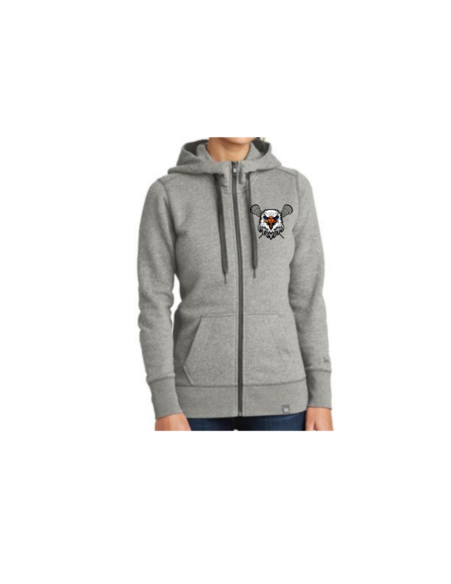 GK Lacrosse New Era Ladies French Terry Full Zip Hoodie (click for additional options)