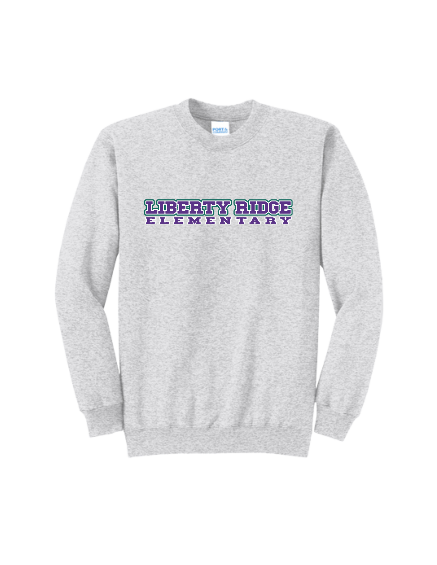 Liberty Ridge Elementary P&C Core Fleece Crewneck Sweatshirt - Banner Logo