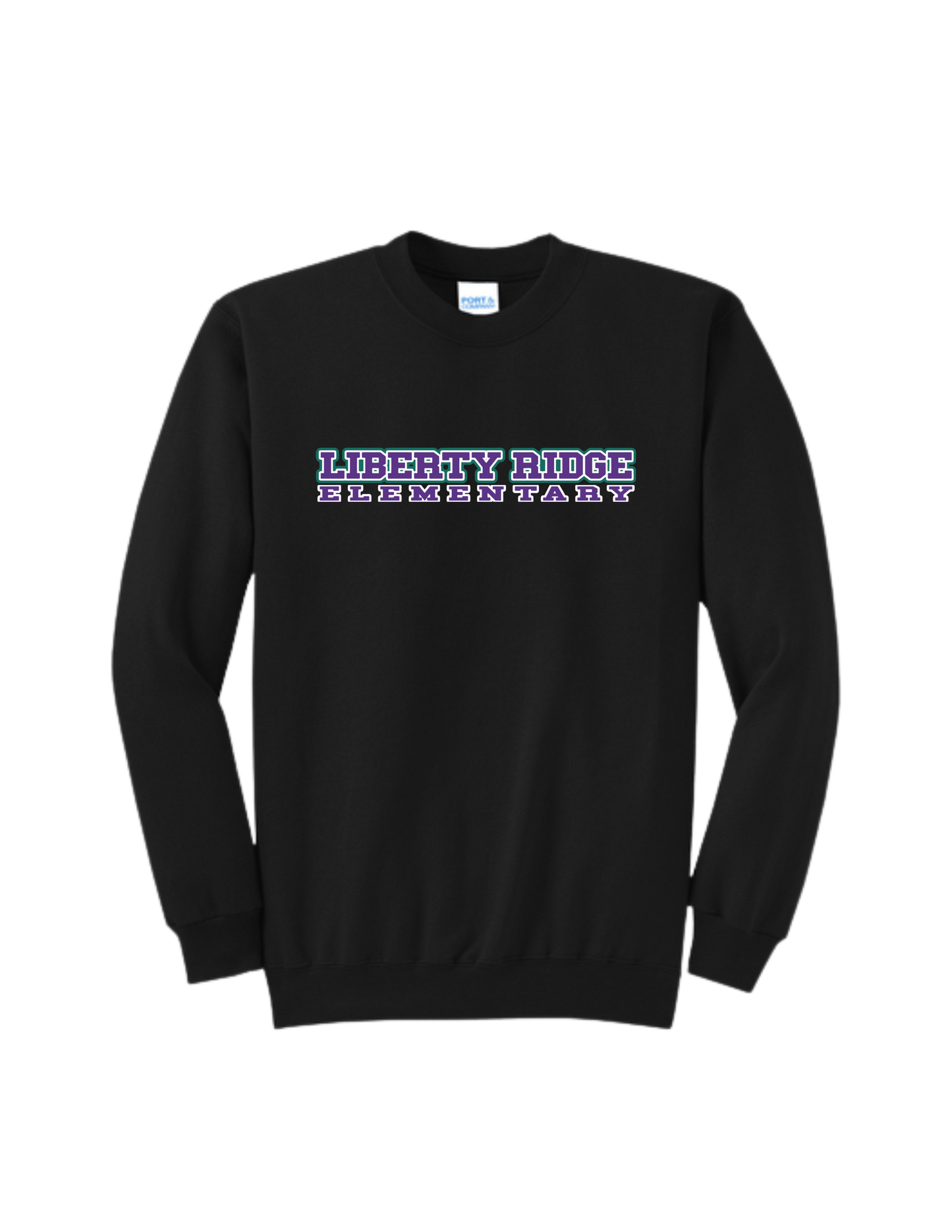 Liberty Ridge Elementary P&C Core Fleece Crewneck Sweatshirt - Banner Logo