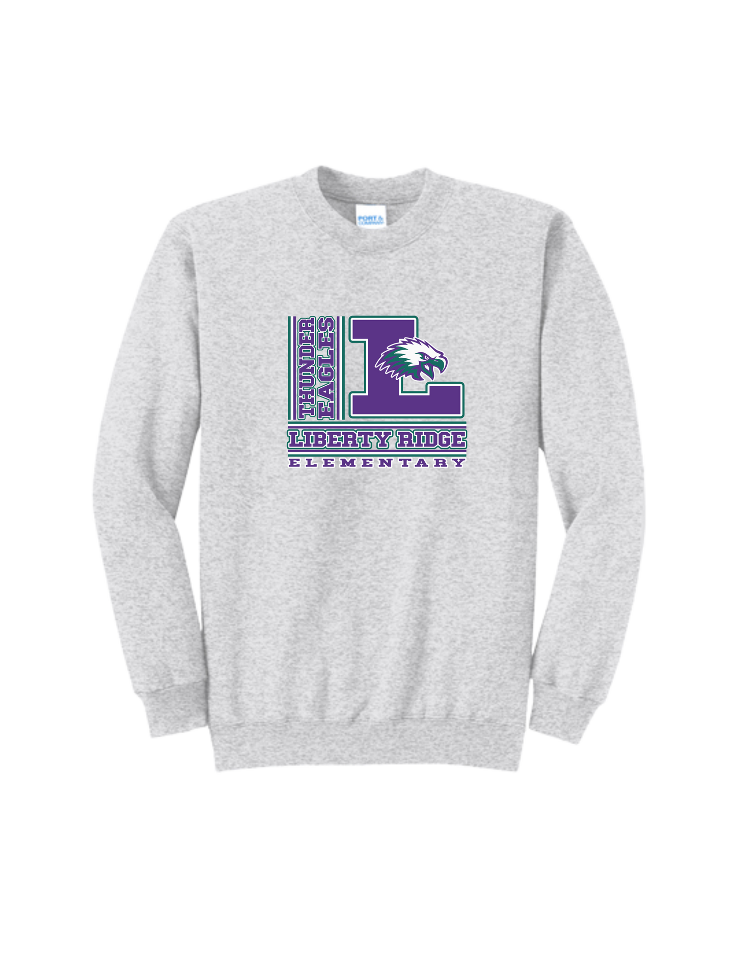 Liberty Ridge Elementary P&C Core Fleece Crewneck Sweatshirt - Main Logo