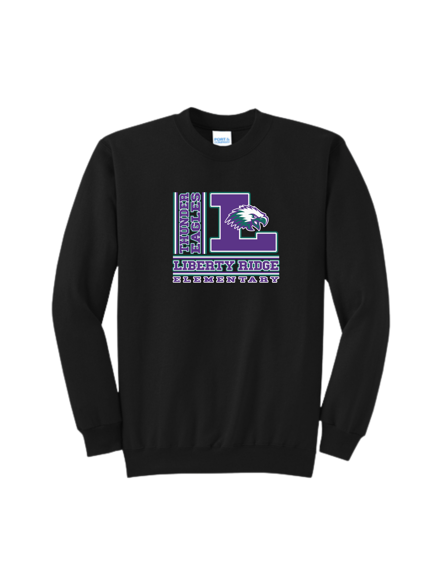 Liberty Ridge Elementary P&C Core Fleece Crewneck Sweatshirt - Main Logo