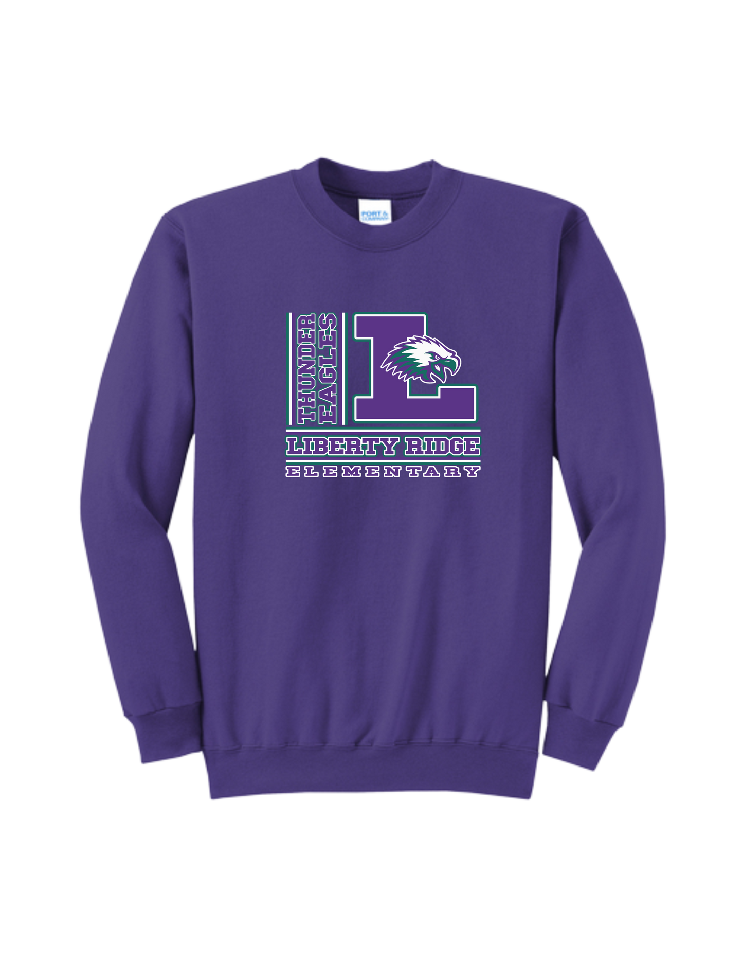 Liberty Ridge Elementary P&C Core Fleece Crewneck Sweatshirt - Main Logo