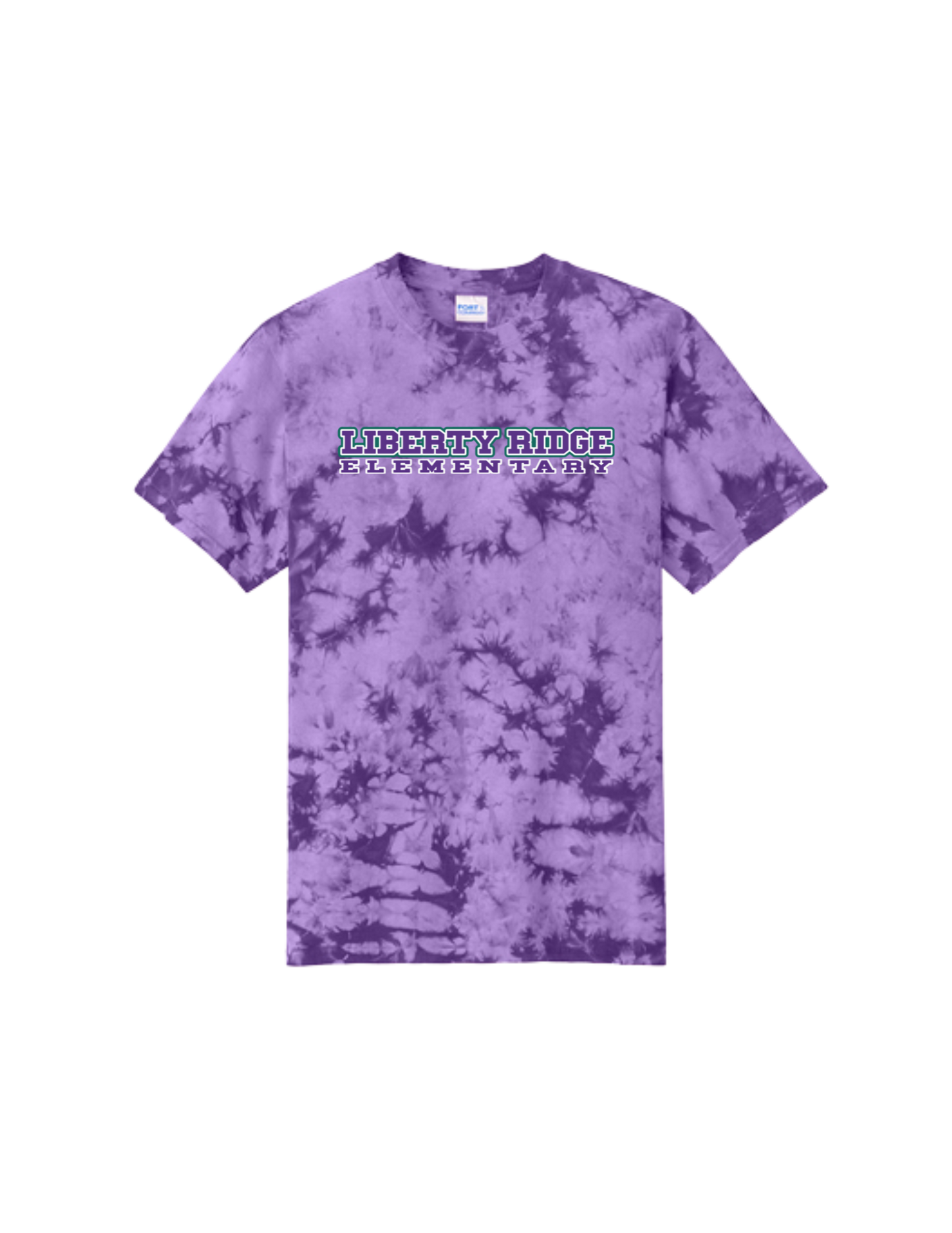 Liberty Ridge Elementary P&C Crystal Tie-Dye Tee Purple