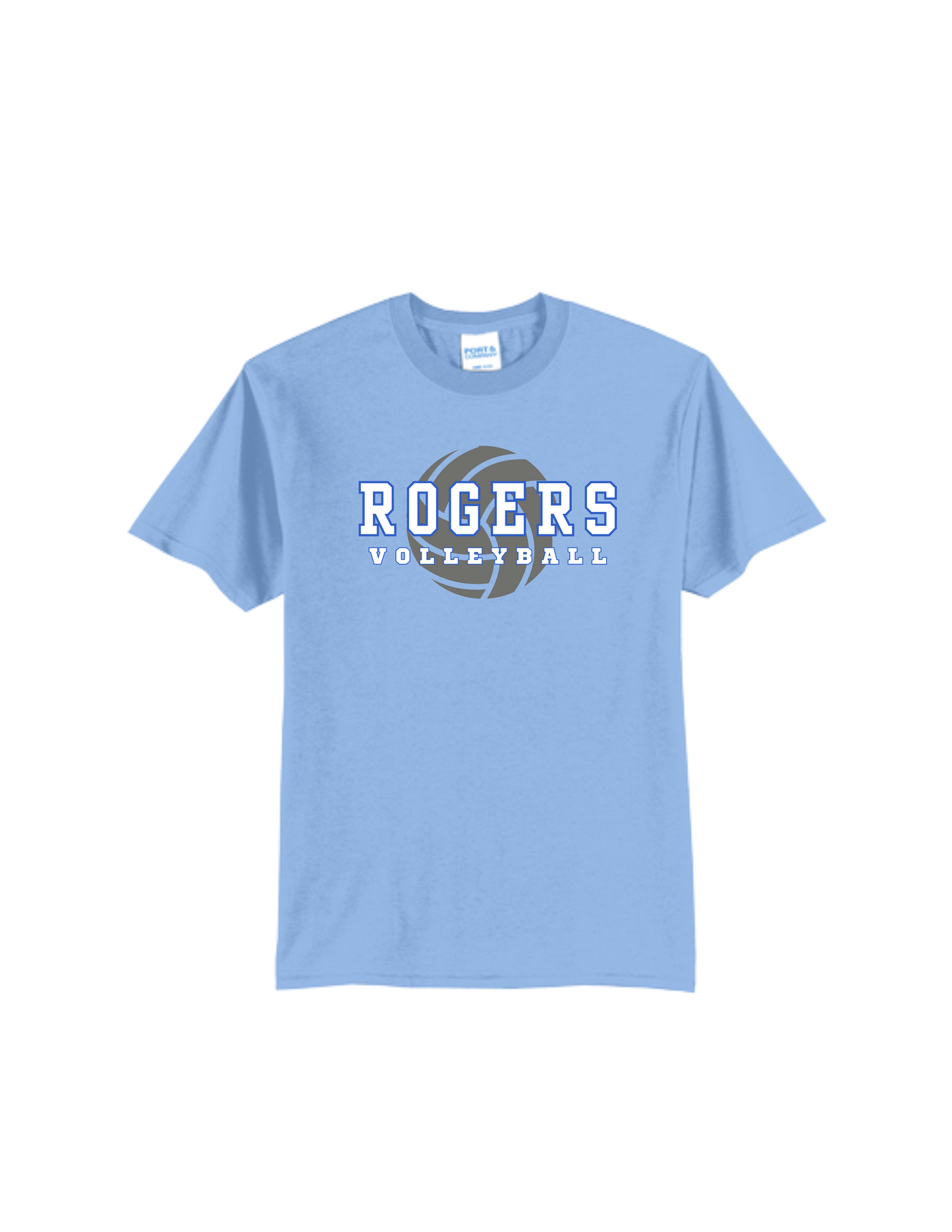 Rogers Volleyball P&C Core Blend Tee Ball Logo