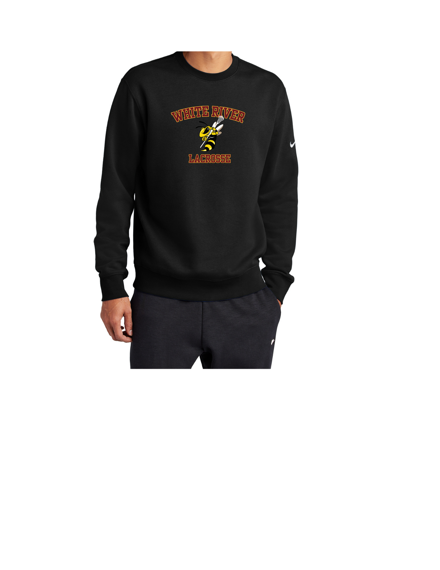 White River Lacrosse Nike Club Fleece Crew