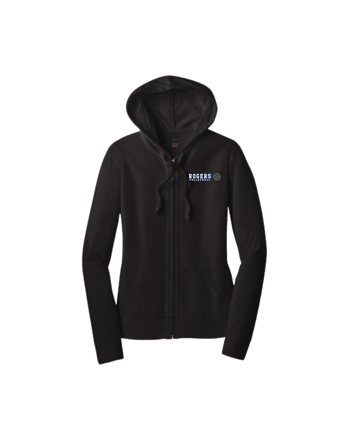 Rogers Volleyball Women's District Full Zip Fitted Hoodie