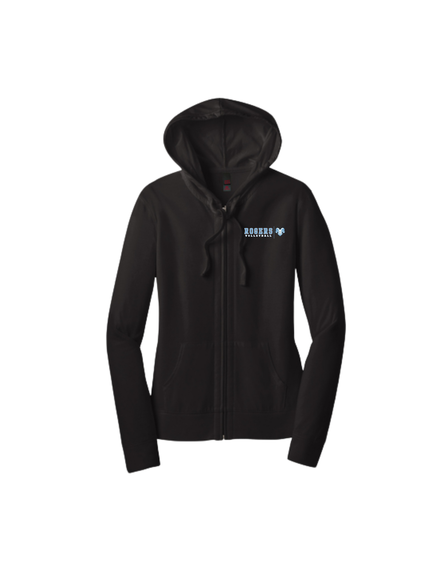 Rogers Volleyball Women's District Full Zip Fitted Hoodie