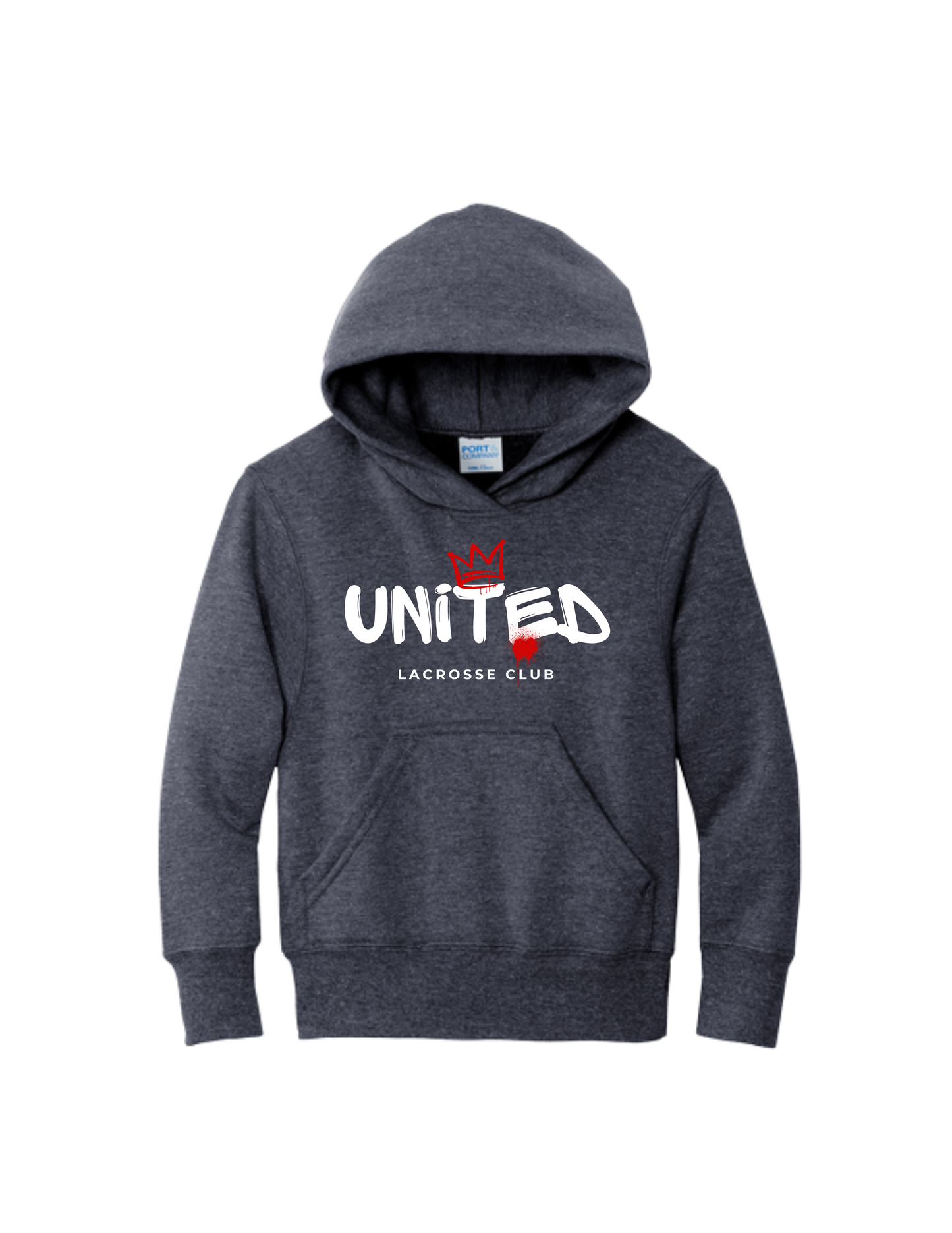WUL Youth P&C Spray Logo Core Fleece Hooded Sweatshirt