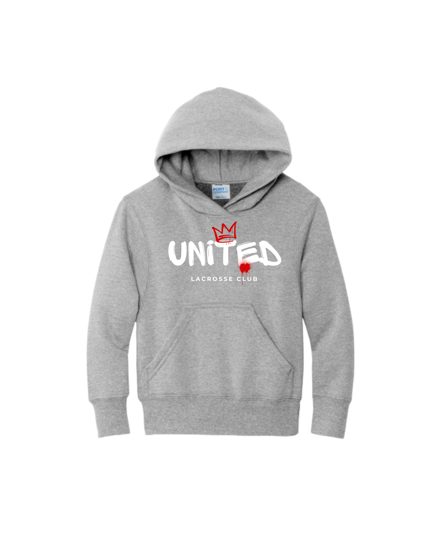WUL Youth P&C Spray Logo Core Fleece Hooded Sweatshirt