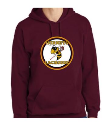 Hooded Sweatshirt Hornets Lacrosse Logo