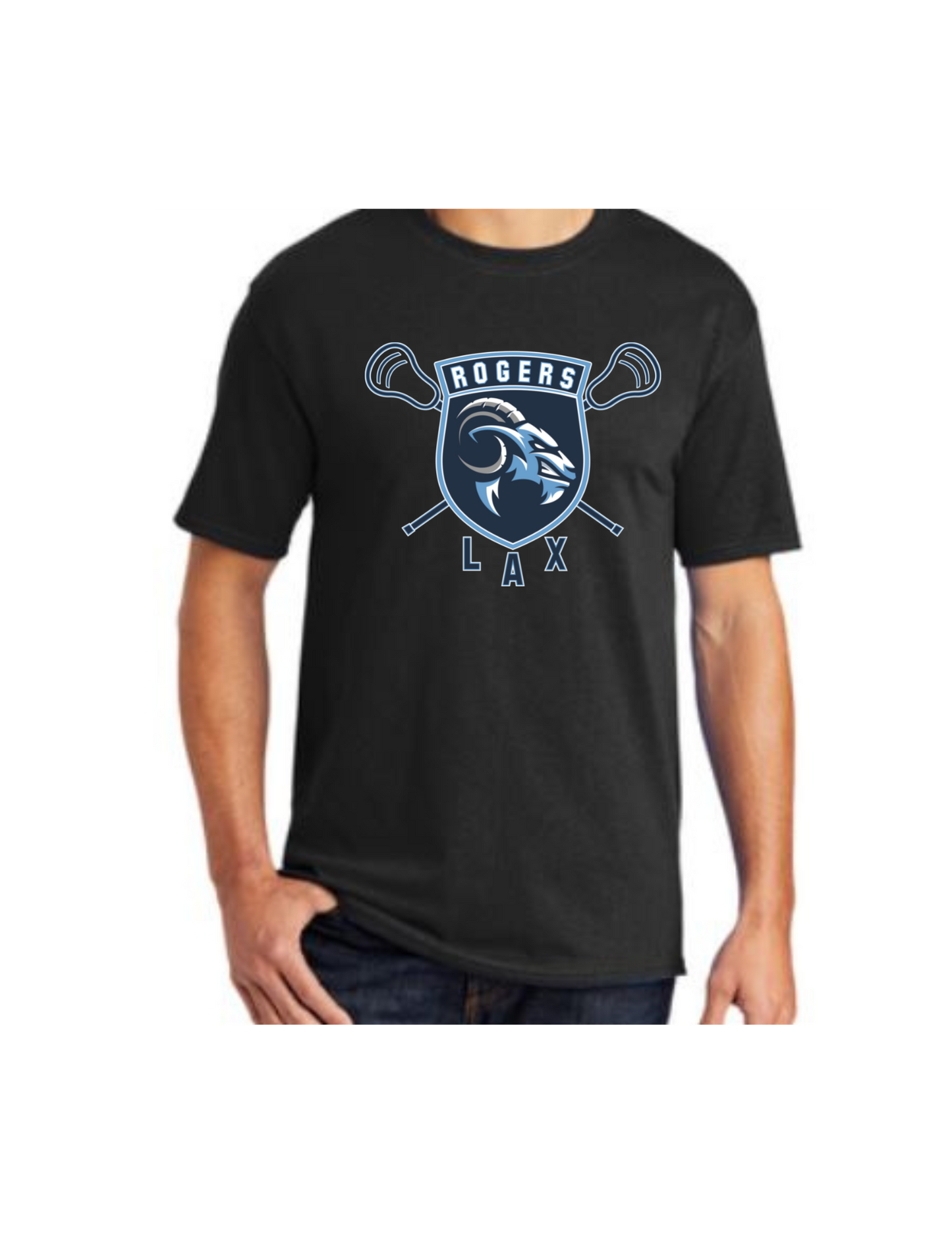 Rogers Lacrosse Shield Short Sleeve T-Shirt (click for additional options)
