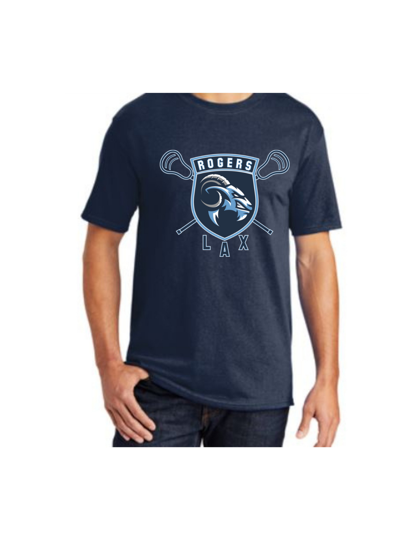 Rogers Lacrosse Shield Short Sleeve T-Shirt (click for additional options)