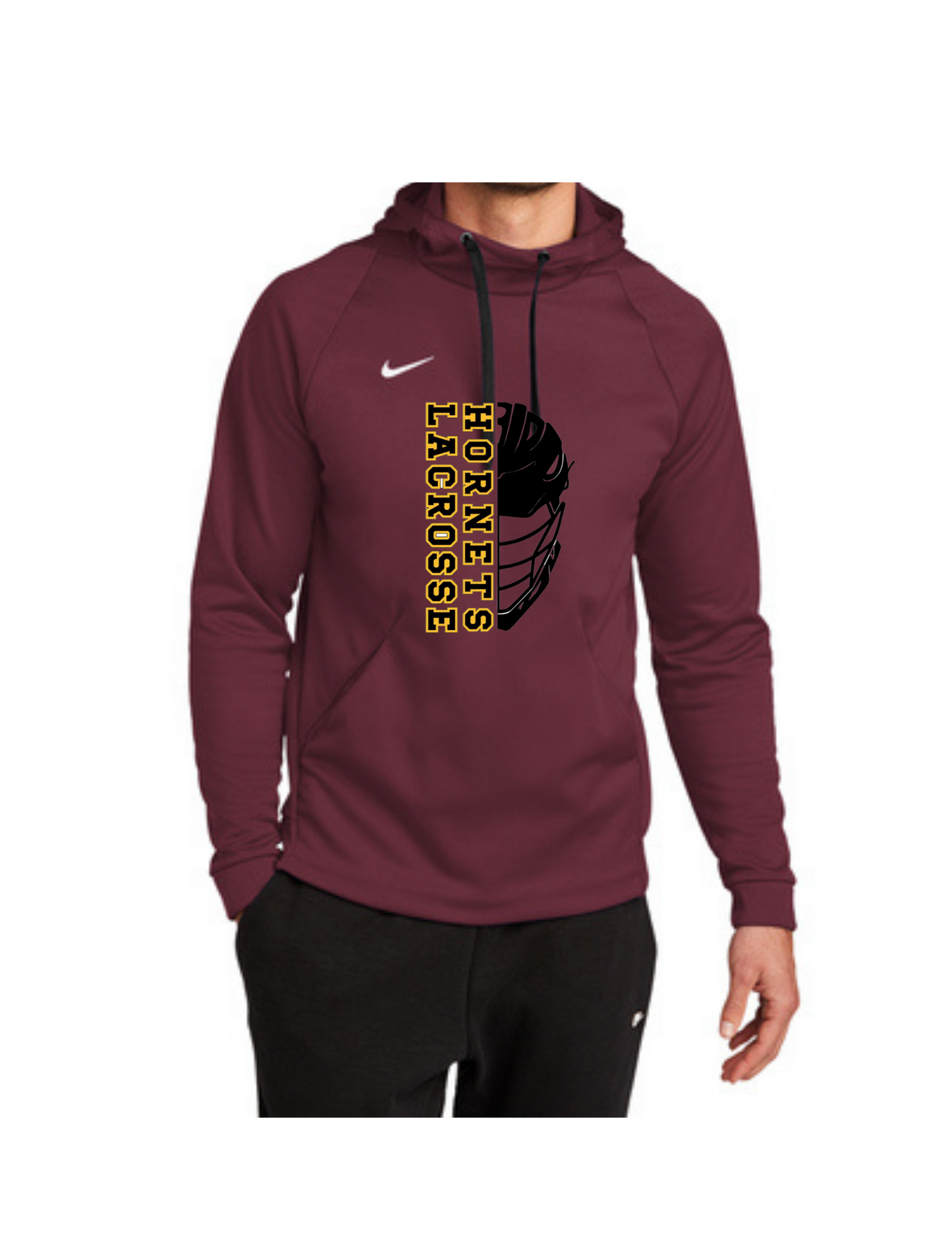 Hornet Helmet Logo Nike Therma-FIT Pullover Fleece Hoodie