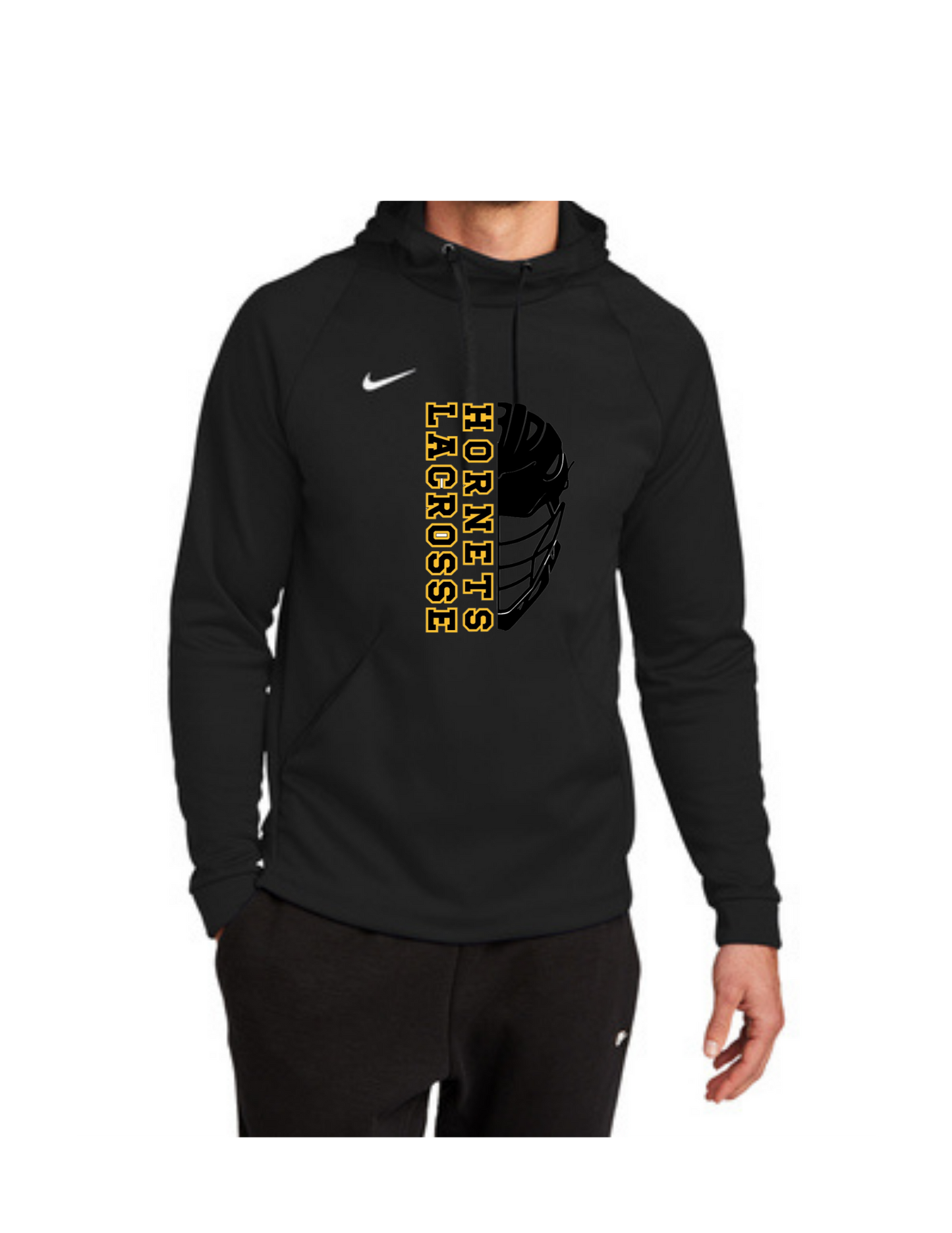 Hornet Helmet Logo Nike Therma-FIT Pullover Fleece Hoodie
