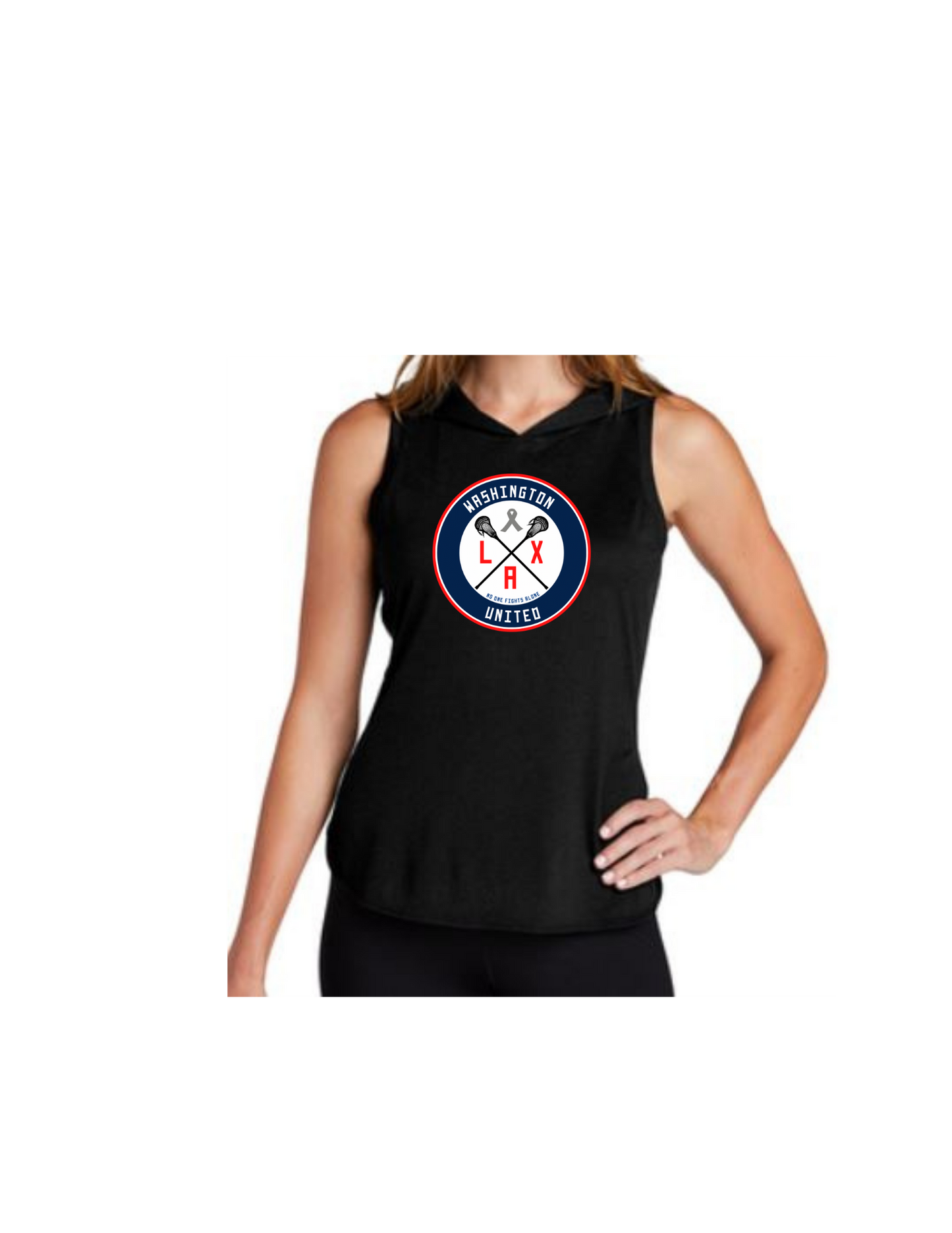 WUL Ladies Tri-Blend Wicking Draft Hoodie Tank