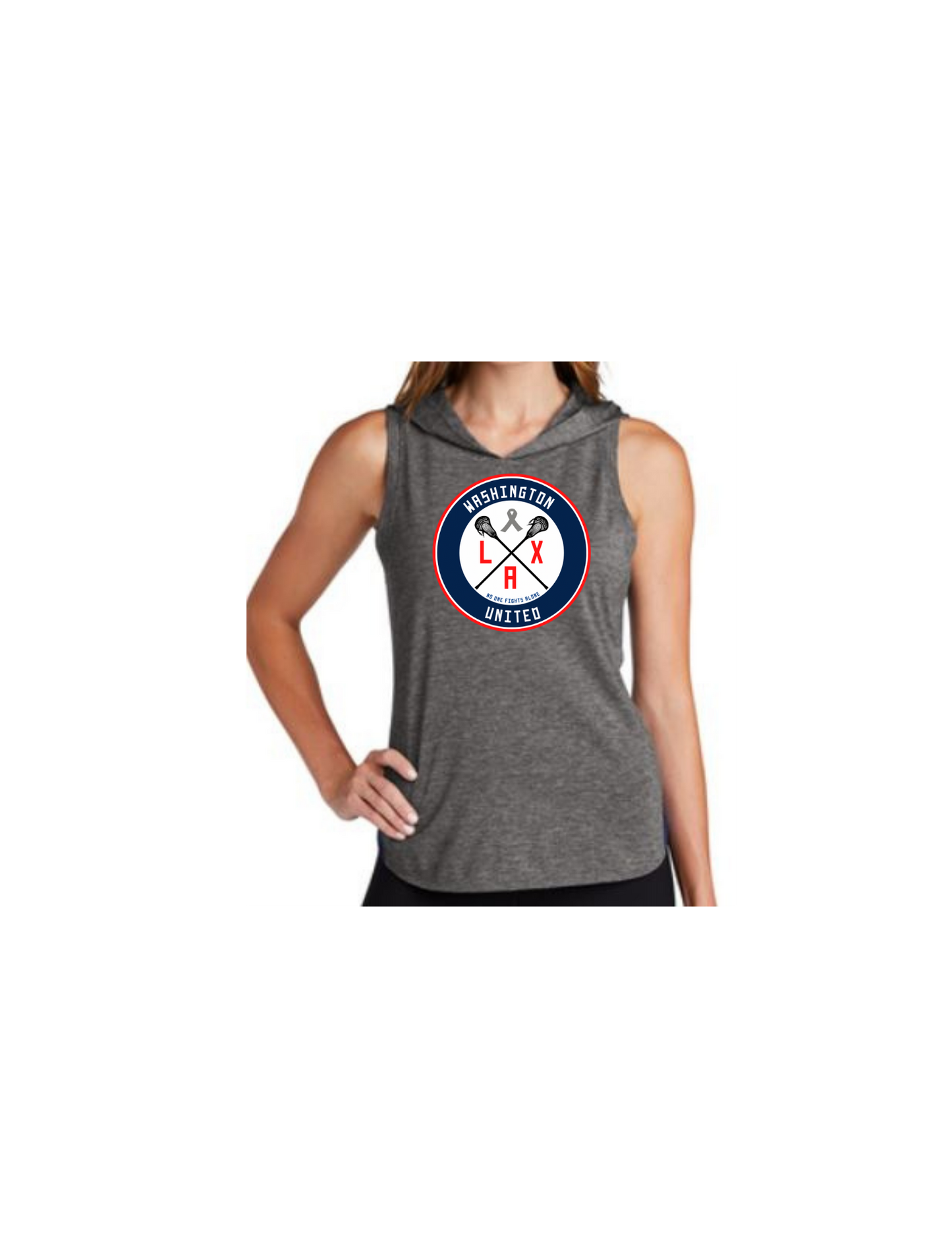 WUL Ladies Tri-Blend Wicking Draft Hoodie Tank