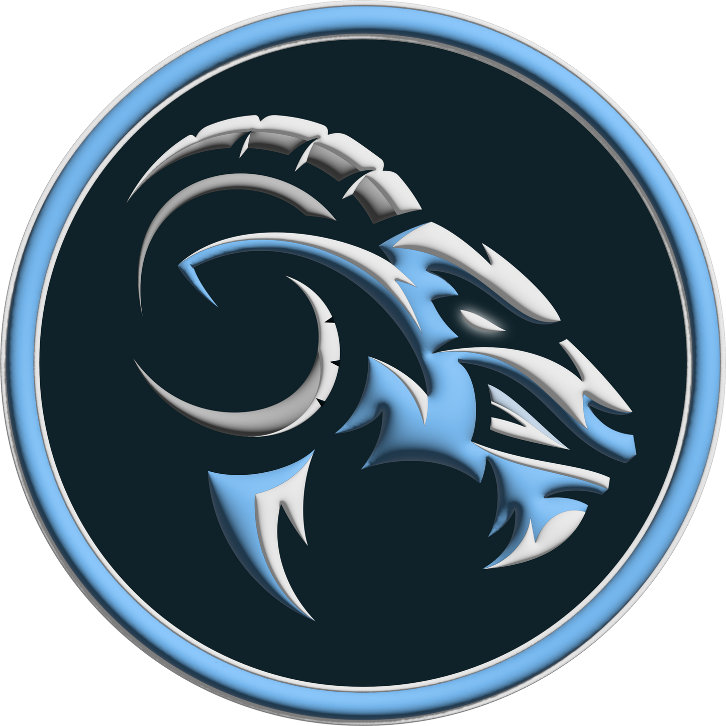 Rogers Rams 4" Velcro PVC Patch