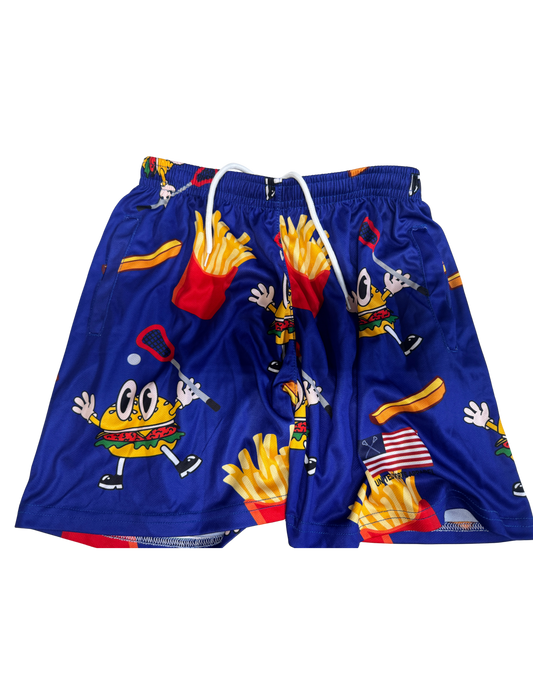 Fast Food Frenzy Athletic Shorts
