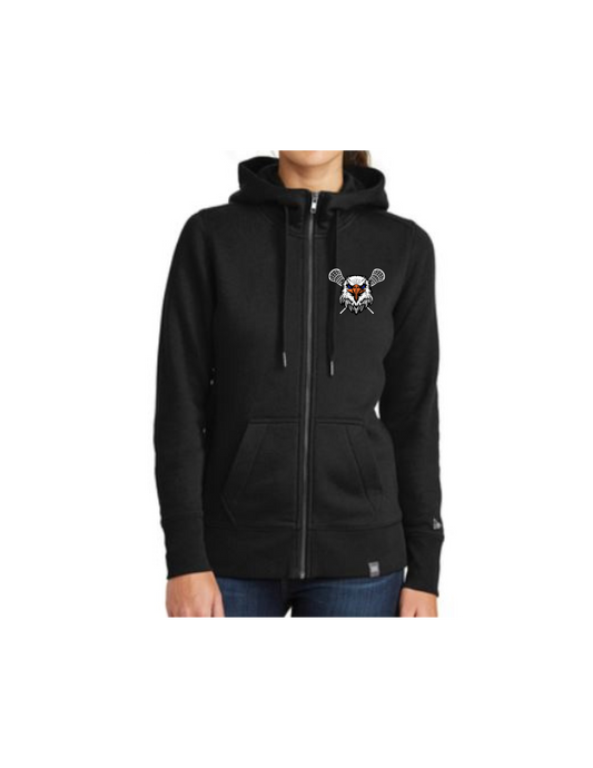 GK Lacrosse New Era Ladies French Terry Full Zip Hoodie (click for additional options)