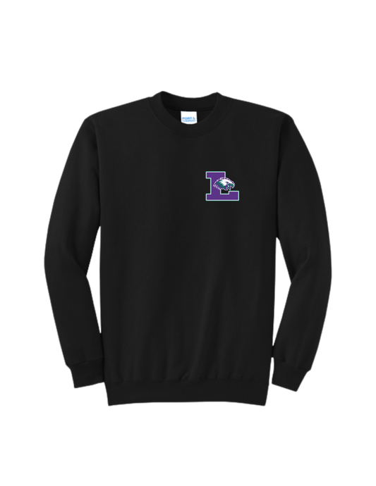 Liberty Ridge Elementary P&C Core Fleece Crewneck Sweatshirt - Eagle Left Chest
