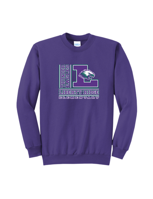 Liberty Ridge Elementary P&C Core Fleece Crewneck Sweatshirt - Main Logo
