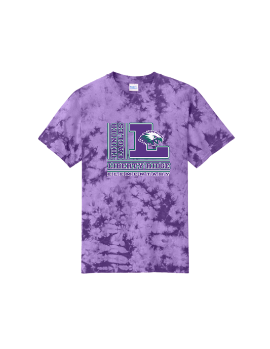 Liberty Ridge Elementary P&C Crystal Tie-Dye Tee Purple