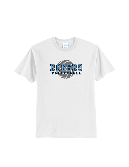 Rogers Volleyball P&C Core Blend Tee Ball Logo