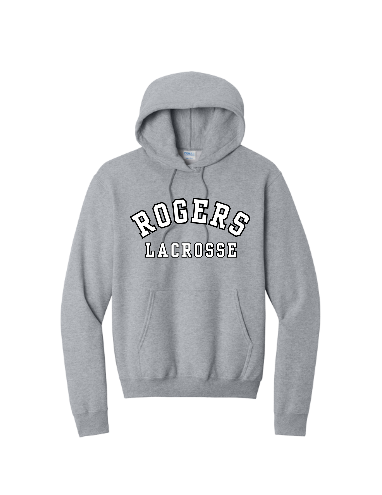 Rogers Lacrosse P&C Core Fleece Hooded Sweatshirt - CENTER CHEST LOGO