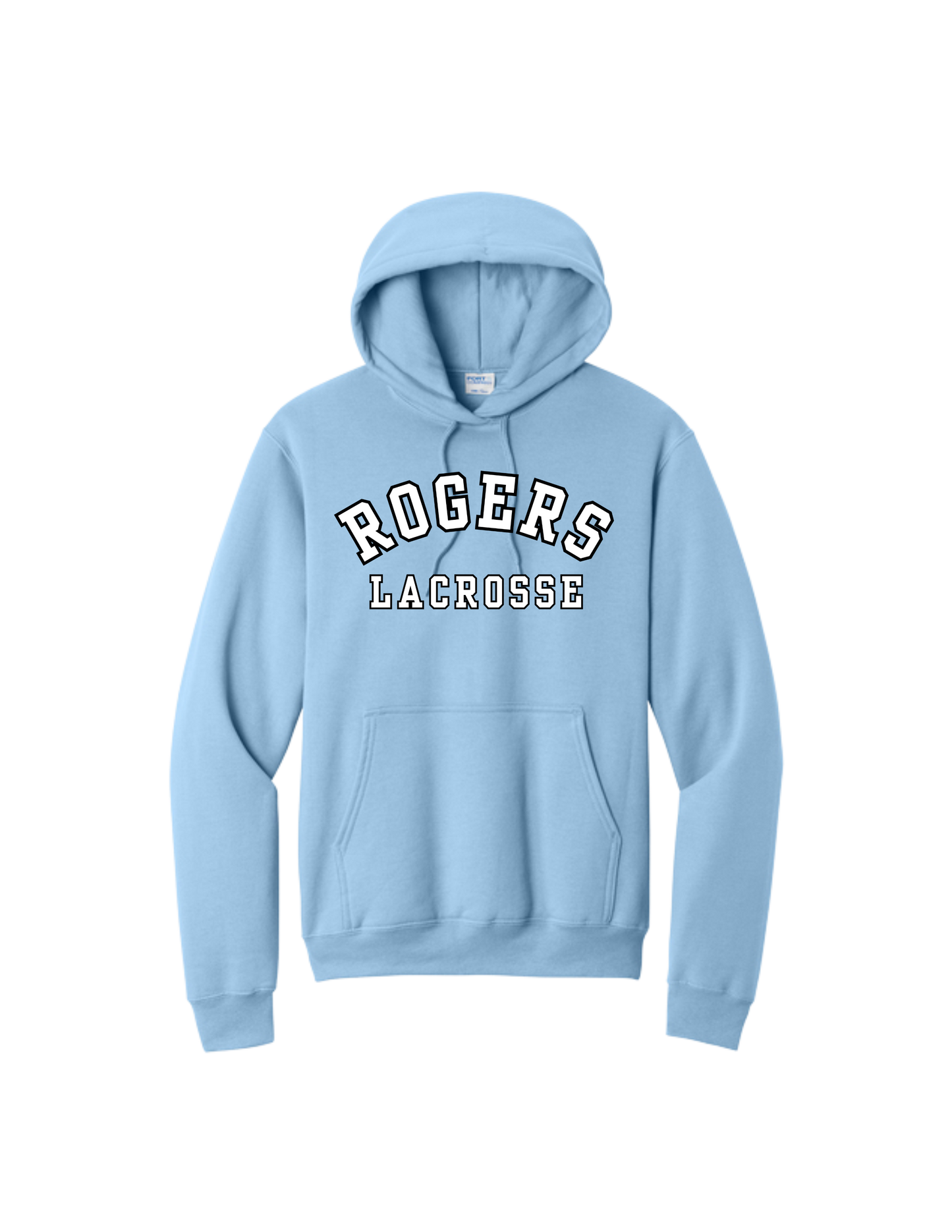 Rogers Lacrosse P&C Core Fleece Hooded Sweatshirt - CENTER CHEST LOGO