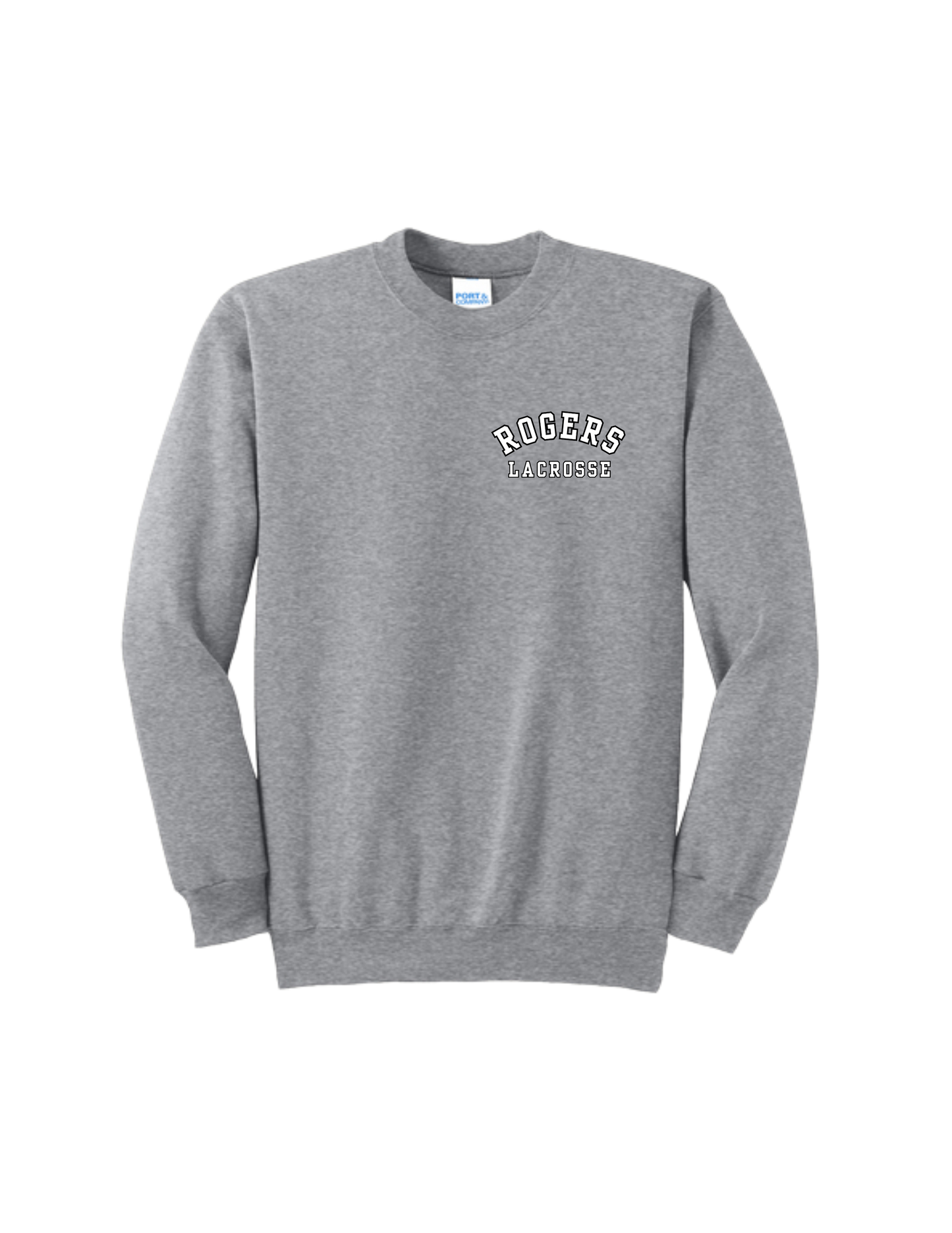 Rogers Lacrosse P&C Core Fleece Crewneck Sweatshirt (Left Chest Logo)