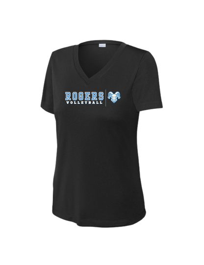 Rogers Volleyball ST Women's Competitor V-Neck Tee