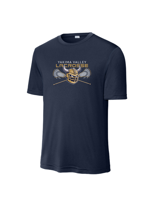 Yakima Valley Lacrosse Sport-Tek Dri-Fit Tee Main Logo