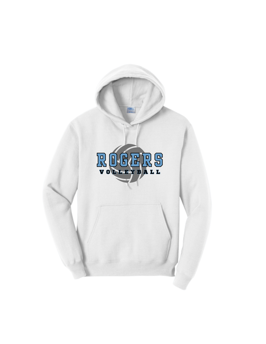 Rogers Volleyball P&C Core Hooded Sweatshirt Ball Logo