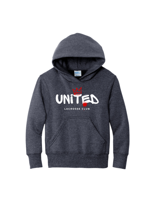 WUL Youth P&C Spray Logo Core Fleece Hooded Sweatshirt