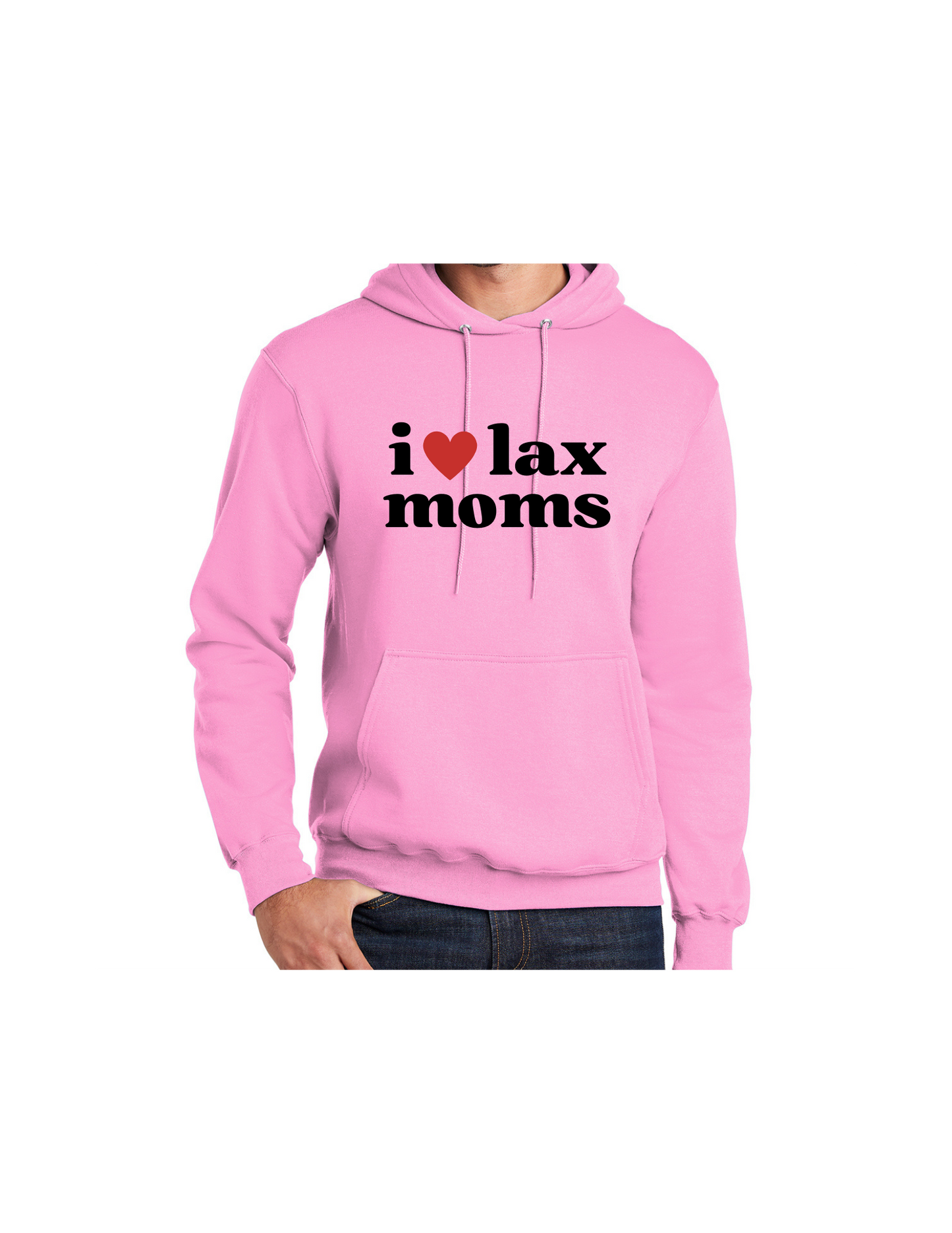 "I Love Lax Moms" Hooded Sweatshirt