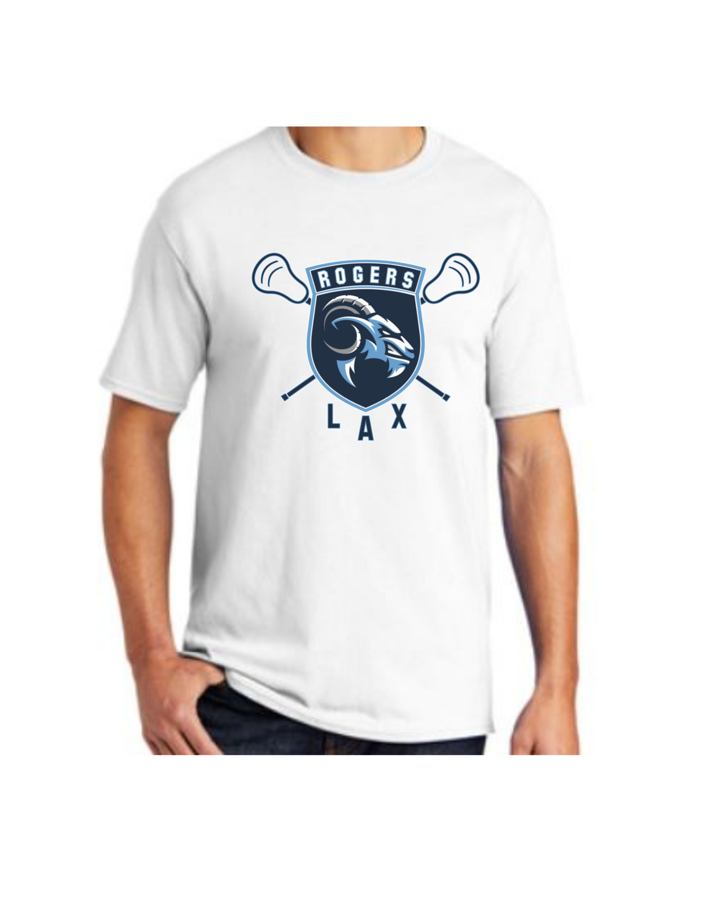 Rogers Lacrosse Shield Short Sleeve T-Shirt (click for additional options)