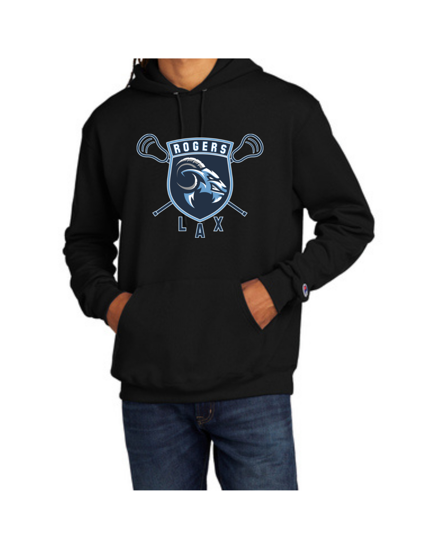Rogers Lacrosse Shield Champion Hooded Sweatshirt (click for additional options)