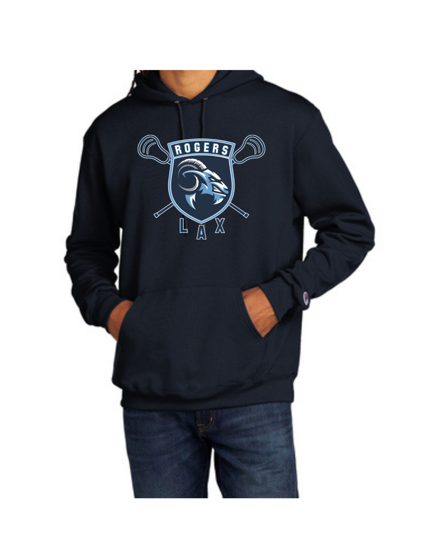 Rogers Lacrosse Shield Champion Hooded Sweatshirt (click for additional options)